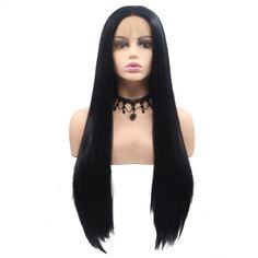 Each personality requires a different hair style. Find the right wig to match with your unique drag queen character.   Handmade Long Straight Synthetic Hair Wig Drag queens love our wigs! Material Grade: High Temperature Fiber Wigs Length: Long Texture: Silky Straight Can Be Permed: Yes Color of Lace: Medium Brown Dens Black Hair Wig, Queen Character, Black Hair Wigs, Wig Outlet, Straight Black Hair, Affordable Wigs, Cheap Wigs, Queen Love, Drag Queens