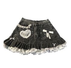 Dr Mundo, Grunge Goth, Goth Outfits, Kawaii Clothes, Cute Skirts, Skirt Design, Upcycle Clothes