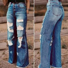 Western Chic Fashion, Cowgirl Style Outfits, Casual Denim Jeans, Western Wear Outfits, Cute Country Outfits, Western Style Outfits, High Rise Wide Leg Jeans, Country Shirts, Simple Trendy Outfits