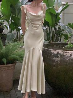 Bodycon Mermaid Dress, Ankle Length Prom Dress, Women Summer Fashion, French Women Style, Gaun Fashion, Pakaian Feminin, Dress Women Elegant