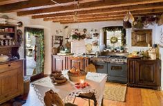 the kitchen is clean and ready to be used for dinner or other entertaining purposes in someone's home