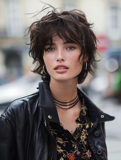 Timeless Shag Haircuts for Every Hair Type and Style Wavy Round Face Haircut, Short Witchy Haircuts, Wild Short Hair, Undercut Shag, Unique Haircuts For Women, 70s Shag Haircut Short, Mullet Shag, Rock Hair, Bob Haircut Curly