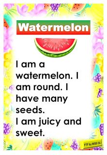 a watermelon card with the words i am a watermelon