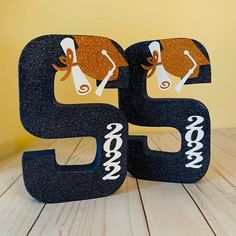 the letters are made to look like they have dogs on them