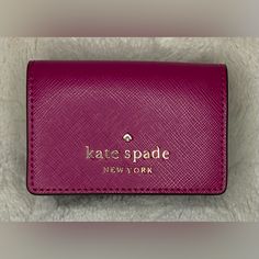 Brand New Without Tag Kate Spade Tri Fold Wallet Staci Colorblock (Pink N Burgundy) With Room For 3 Credit Cards And Bills, And Outer Coin Pouch?! Wlr00127 Questions? Leave A Comment Below! Tri Fold Wallet, Kate Spade Staci, Fold Wallet, Trifold Wallet, Coin Pouch, Tri Fold, Credit Cards, Pink Purple, Color Blocking