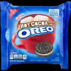 a bag of oreo hot cocoa cookies