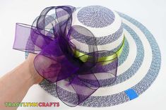 Learn How You Can Make a Kentucky Derby Hat - Tracy Lynn Crafts How To Make A Ribbon Bow