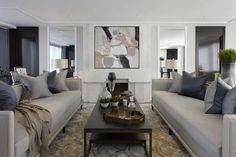 london apartment property house luxury home interior design architecture Transitional House Interior, Bedroom Lamps Design, Laura Hammett, Bridge Project, Architecture Design Studio, Contemporary Transitional, Living Area Design, Tower Bridge London, Bedroom Setup