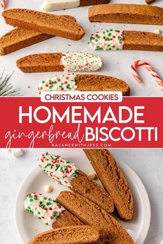 Check out this homemade Gingerbread Biscotti recipe for Christmas, New Years and a crowd! This easy Italian cookie recipe shows you how to bake a spiced gingerbread biscotti similar to starbucks, and can be dipped into white chocolate for an extra sweetness. Find these homemade Christmas cookies and more desserts on my blog. Biscotti Recipe Easy, December Baking, Gingerbread Biscotti Recipe, Homemade Christmas Cookies, Italian Cookie Recipe, Gingerbread Biscotti, Easy Christmas Cookies, Easy Gingerbread Cookies, Cottagecore Life