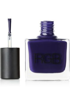 "Add a hit of drama to everyday looks with RGB's 'Plum' nail polish. This chip-resistant, royal-purple shade has a creamy texture that dries to a high-shine finish. Apply several coats for truly opaque coverage, using a matte top coat for an on-trend take." - @netaporter • #RGBcosmetics #Plum Dark Purple Nail Polish, Plum Nail Polish, Dark Purple Nails, Plum Nails, Matte Top Coat, Purple Nail Polish, Blue Nail Polish, Blue Nail, Nail Color