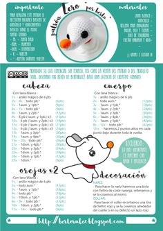 the instructions for how to make a crocheted snowman