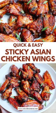 Sticky Asian Style Chicken Wings are my weakness! These sweet chili wings are sticky, crispy, and absolutely addictive. Perfect for game day or any gathering!  asian chicken wings air fyer | asian chicken wings baked | asian chicken wings recipe | asian chicken wings in the oven | asian chicken wings in air fryer | asian chicken wings marinade | asian chicken wings grilled | asian chicken wings sauce | asian chicken wings instant pot | asian chicken wings crockpot | asian chicken wings sides | crispy asian chicken wings | sticky and crispy asian chicken wings | asian chicken wing recipes soy sauce | spicy asian chicken wings Asian Style Chicken, Easy Asian Chicken, Sweet Chili Wings, Chili Wings, Asian Chicken Wings, Spicy Asian Chicken, Chicken Wing Recipes Fried, Fried Chicken Recipe Southern