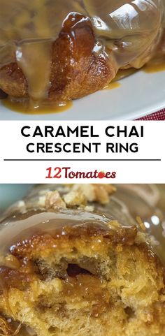 caramel chai crescent ring is an easy dessert recipe