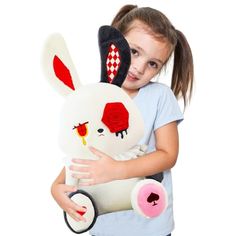 ELAINREN Creepy Gothic Bunny Stuffed Gifts, Plush White Rabbit with Rose Decor, Crazy Sad Bunny Plushie Toy Dreadful Rose Rabbit Stuffed Halloween Dolls Gifts,15.7'' Gothic Bunny, Halloween Dolls, Amazon Coupon Codes, Amazon Coupons, Halloween Doll, Rose Decor, Bunny Plush, Doll Gift, Easter Gifts