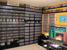 a room filled with lots of video games