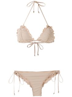 Mode Zara, Cute Bathing Suits, Scalloped Trim, Cute Swimsuits, Cute Bikinis, Dream Clothes, Fashion Inspo Outfits, String Bikinis, Bathing Suits