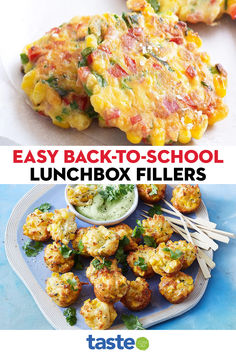 an image of easy back to school lunchbox fillers