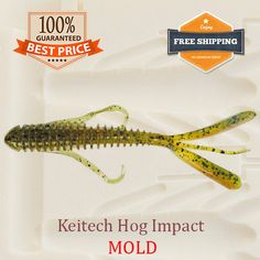 an image of a fish that is floating on the water with caption saying, kettech hog impact mold