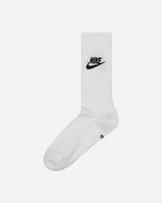 Nike Sportswear Everyday Essential Crew Socks White / Black.As well as enhancing your sneakers rotation, Nike's Everyday Crew Socks are made of stretch fabric for ideal everyday comfort..97% Polyester, 3% Spandex.Dri-FIT Fabric.Elastic Ribbed Cuffs.Arch Band Support.Knitted Branding.Reinforced Heel and Toe.Style Code: DX5025-100 Nike Bags, Men's Bags, Nike Sportswear, Crew Socks, Dri Fit, Everyday Essentials Products, Stretch Fabric, Jam, White Black