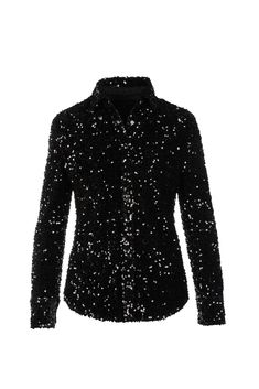 Sequin Shirt95% Polyester5% SpandexSnap Button Front ClosureMade In UsaEuropean FabricCare:Dry Clean Only Sequin Halter Top, Leather Bustier, Western Denim Shirt, Bodysuit Tops, Chinese Collar, Fringe Leather Jacket, Sequin Crop Top, Sequin Shirt, Sequin Mini Skirts