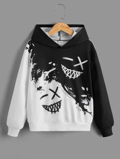 Stylish Hoodies, Guys Clothing Styles, Face Print, Boys Sweatshirts, Cool Outfits For Men, Vibe Clothes, Men Fashion Casual Outfits, Cool Hoodies, Happy Face