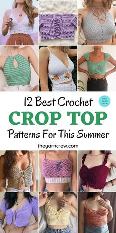 crochet crop top patterns for the summer