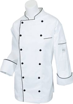 Invest in a chef coat that makes you look the professional you already are! This women's chef coat from the Mercer Renaissance cutlery collection has a classic look and contemporary comforts for the modern cook, chef, or caterer. This XS Mercer cooks jacket is made from a 60/40 cotton-polyester twill for supreme comfort and flexibility. The M62095WBXS has convenient shoulder & chest welt pockets for smartphones, pens, and small notepads, plus an earbud opening for listening to tunes on break African Print Fashion Dresses, Comfortable Design, A Chef, African Print Fashion