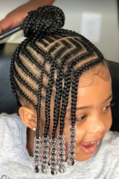 Kids Bun Hairstyles, Bun Hairstyles Kids, Toddler Braided Hairstyles, Toddler Braids, Black Kids Braids Hairstyles, Lil Girl Hairstyles, Stile Hijab, Hairstyles Kids, Toddler Hairstyles Girl