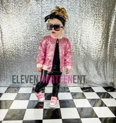 Cute Pink Ladies Grease Inspired Sequin and Glitter Jacket, Pants or Headband Costume For Toddler Girls. Available sizes are 2T to 6T Please read the entire listing before ordering. Make sure to contact me with any questions you may have. Halloween Deadline NOTE: Due to my items being in high demand the last two years. I am shortening my Halloween Deadline to October 10th instead of October 15th. So make sure you get your order in early to guarantee that your order will arrive in time for Hallow Halloween Costume 50s Girl, Diy Girls Costumes, Lucy Costume, Toddler Halloween Outfits, Twin Costumes