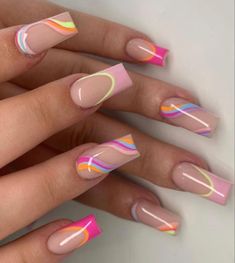 Summer Nails 2023 Color Trends, Nails 2023 Color Trends, 2023 Color Trends, Summer Nails 2023, Hippie Nails, Nail Art Trends, Summery Nails, Glow Nails, Classy Acrylic Nails