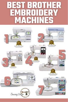 the best brother embroidery machines for beginners to sew, quilt and other sewing projects