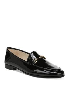 Sam Edelman Women's Loraine Slip On Loafer Flats Timeless Formal Loafers For Spring, Luxury Formal Flats For Fall, Spring Patent Leather Slip-on Loafers, Semi-formal Patent Leather Slip-on Loafers, Slip-on Flat Patent Leather Loafers, Sleek Black Slip-on Loafers, Luxury Black Slip-on Loafers, Flats Online, Loafers Online