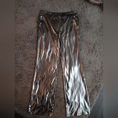 Questions? Leave A Comment Below! New Waist(Fixed) Measures 30" Wear Them Out Or For Luxe Lounging Around The House (Goodbye Nasty Ole Grey Sweatpants) Last Photo Is A Pair That Retails For $850.00 Shiny Fitted Full-length Bottoms, Shiny Wide Leg Bottoms For Spring, Wide Leg Shiny Bottoms For Spring, Spring Wide Leg Shiny Bottoms, Shiny Straight Leg Bottoms For Night Out, Shiny Fitted High-waisted Pants, Fitted Shiny Straight Leg Pants, Shiny Straight Leg Party Pants, Shiny Straight Leg Pants For Party