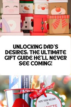 the ultimate gift guide for father's day is on display in this postcard