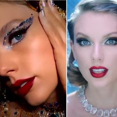 Bejeweled Makeup Looks Taylor Swift, Eras Tour Makeup Reputation, Taylor Swift Music Videos Outfits, Bejeweled Music Video, Iconic Makeup