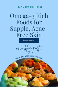 Discover the benefits of omega-3 rich foods for achieving supple, acne-free skin. Learn which foods to add to your diet for optimal skin health and nourishment. For more skincare tips, make sure to click the pin! Food For Skin Health, Foods For Skin Health, Kill Poison Ivy, Healthy Fats Foods, Hydrating Foods, Food For Glowing Skin, Homemade Trail Mix, How To Prioritize, Skin Diet