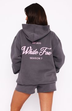 The Season 7 Oversized Hoodie Monument. Head online and shop this season's latest styles at White Fox. Express delivery and AfterPay available. Sweatpants And Sweatshirt Outfit, White Fox Hoodie, Fox Hoodie, Velvet Prom Dress, Black Tie Gala, Puff Print, Sweatshirt Outfit, Boutique Tops, Hoodie Outfit