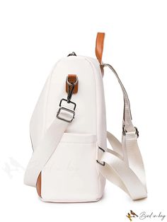 BirdinBag - Medium Colorblock Classic Backpack for School, Women, Rookies, and White-collar Professionals Backpack For School, Backpack Material, Classic Backpack, School Backpacks, White Collar, Professions, Color Blocking, Backpacks, Size Medium