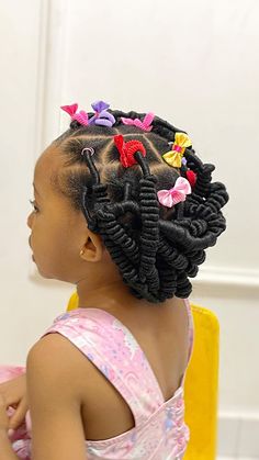 Corkscrew twist on my toddler’s 4c hair My sweet baby girl 💋 Since this video went viral on TikTok, I decided to share it here 😃 TikTok; @… | Instagram Kids Hair Braiding Styles, Kids Natural Hairstyles Braids, Kiko Hairstyle With Wool, Children Hair Styles, Toddler Cornrow Styles, African Hairstyles For Kids, Hairstyles For Children, Kids Hair Styles, Baby Girl Hairstyles Curly