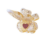 Flutura is a beautiful butterfly for your hair. Butterflies represent new beginnings and hope. The hair clip is made of peach-colored acetate and decorated with light yellow crystals.