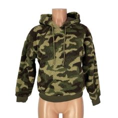 Brand: Elodie Style: Sherpa Hoodie Color: Camo Condition: New With Tags Material: 100% Polyester - Hooded - Sherpa Fabric - Ribbed Cuffs And Bottom Hem Tags: Sweater, Sweatshirt, Hooded, Casual, Contemporary, Loungewear, Athleisure, Camouflage Sherpa Hoodie With Double-lined Hood For Fall, Camouflage Fleece Hoodie For Fall, Casual Sherpa Hoodie With Cozy Fit, Casual Sherpa Hoodie With Double-lined Hood, Casual Sherpa Sweatshirt For Winter, Hooded Sherpa Hoodie For Fall, Sherpa Hoodie For Cold Weather In Fall, Sherpa Hoodie For Cold Weather And Fall, Fall Sherpa Hooded Hoodie