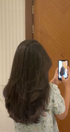 Thick Brown Hair With Layers, Pretty Brunette Hairstyles, Hairstyle Layers Straight Hair, Layered Haircut Medium Straight, Straight Brown Hair Layers, Straight Long Brown Hair With Layers, Styled Layers Hair, Medium Layered Haircuts Back View, Healthy Hair Layers