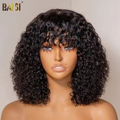 Curly Hair Wigs, Curly Bob Wigs, Natural Wigs, Color Your Hair, Roots Hair, Real Human Hair, Deep Wave