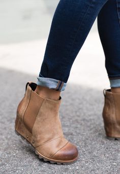 Lea Wedge by SOREL Comfy Wedges, Booties Outfit, School Looks, Womens Wedges, Crazy Shoes, Shoe Obsession, Wedge Boots, Womens Heels, Cute Shoes