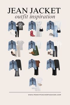 Add these outfits to your Fall rotation! A jean jacket is a wardrobe staple and There are endless ways to style it. Here are a few ideas to inspire you! Jean Jacket Inspo Outfits, Jeans Coat Outfit Jackets, Blue Jeans Jacket Outfit, How To Style Denim Jacket, Fall Jean Jacket Outfits, Coated Jeans Outfit, Jean Jacket Outfits Fall, Jeans Jacket Outfit, Blue Jean Jacket Outfits