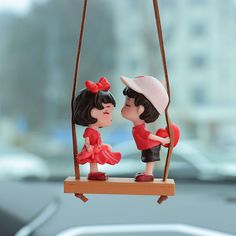 PRICES MAY VARY. 【High-quality Materials】This car hanging ornament is made of high-quality PVC materials, which are durable and not easy to fade. The surface is smooth and has a good hand feeling, making it comfortable to hold. 【Cute Cartoon Couple Design】This cute car decorations is designed as a cute cartoon couple, which is very suitable for decorating the car interior and adding a romantic atmosphere. 【Easy to Install】This swinging car hanging ornament is easy to install and does not require Cute Car Decorations, Clay Kawaii, Car Rearview Mirror Accessories, Couple Design, Polymer Clay Kawaii, Cartoon Couple, Car Decorations, Pendant For Men, Cute Car Accessories