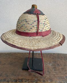 Brim Sun Hat Classic Fit Hat Vintage Brimmed Travel Hat, Vintage Curved Brim Hat For Travel, Vintage Wide Brim Travel Hat, Brown Brimmed Costume Hats For Beach, Multicolor Short Brim Hat For Travel, Multicolor Wide Brim Hat For Travel, Brown Brimmed Costume Hats And Headpieces For Beach, Country Style Cap For Vacation, Country Style Vacation Cap