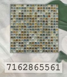 an image of a mosaic tile with numbers on it