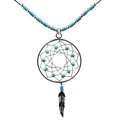 Dream Catcher Turquoise Imitation Sterling Silver Willow ... https://www.amazon.co.uk/dp/B01N4FMOLW/ref=cm_sw_r_pi_dp_x_AZlIybD62BMQW Hoop Necklace, Hanging Necklaces, Necklace Sterling Silver, Shiny Silver, Jewelry Tutorials