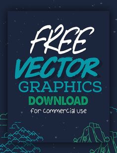 a blue and green background with the words free vectoror graphics for commercial use